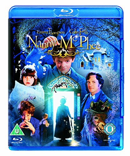 Nanny Mcphee Blu-ray cover with children, a house, and magical elements.