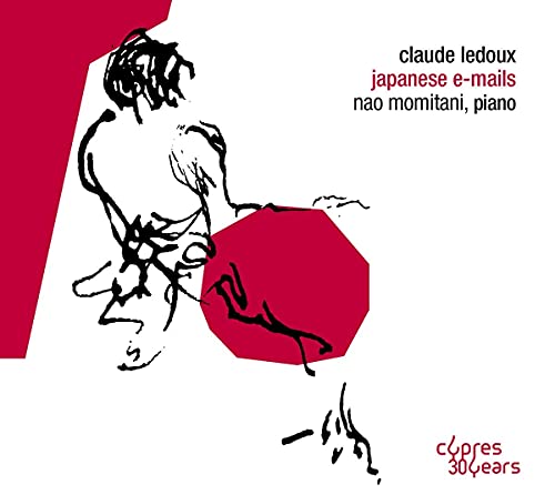 CD cover with abstract white sketch of a figure and red shapes.