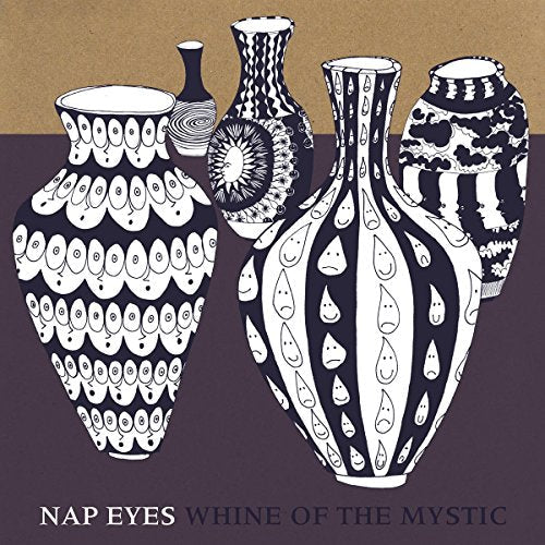 Album cover featuring five black and white illustrated vases against a two-tone background.