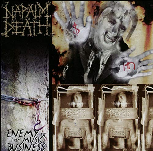 Album cover featuring a man with money symbols on his hands and prison imagery.
