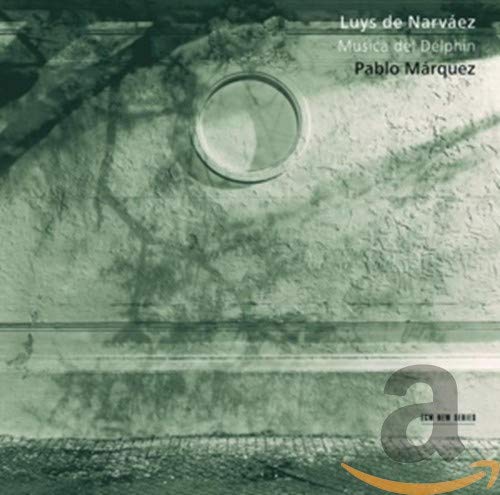 CD cover for "Luys de Narváez: Musica del Delphin" with abstract art.