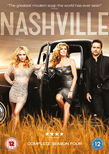 Nashville" Season 4 DVD cover with three actors and a classic car.