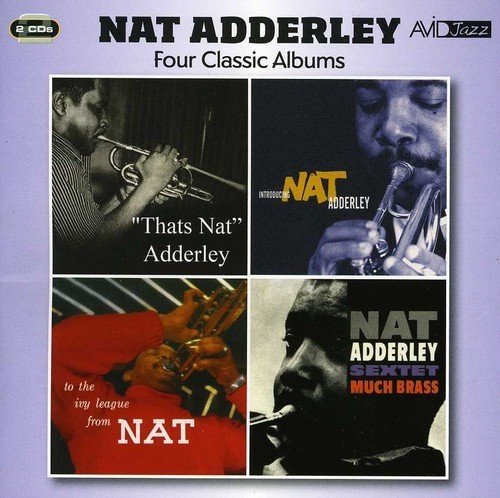 CD cover featuring jazz trumpeter Nat Adderley in four album portraits.