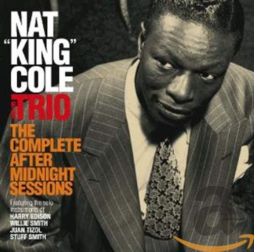Nat King Cole album cover, portrait of Cole in a suit and tie.