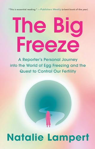Book cover: "The Big Freeze" with a teal tunnel and pink silhouette.