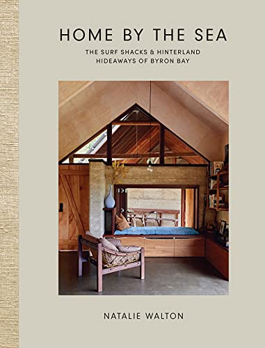 Book cover titled Home by the Sea featuring an interior view of a wooden house.
