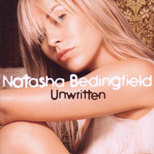 Natasha Bedingfield album cover, "Unwritten," featuring a portrait of the singer.