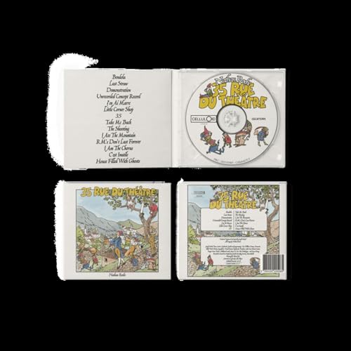 CD packaging including the album cover, back cover, disc, and tracklist.