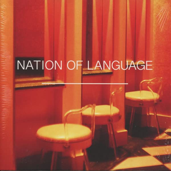 Red album cover with chairs and text: "Nation Of Language".