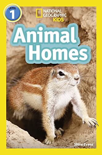 Book cover featuring a ground squirrel near its burrow, titled "Animal Homes".