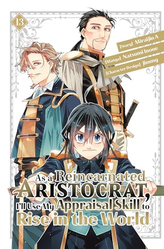 Manga cover featuring three characters in ornate historical clothing.