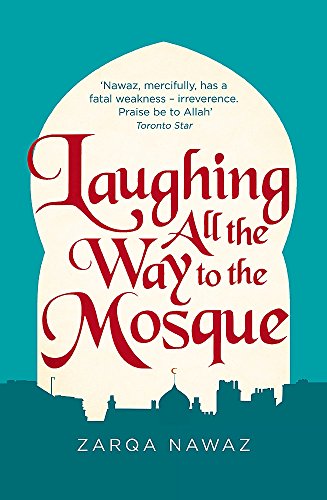 Book cover with red title, mosque silhouette, and author name Zarqa Nawaz.