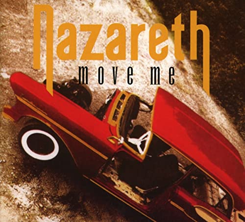 Nazareth "Move Me" CD cover with a red car and gravel background.