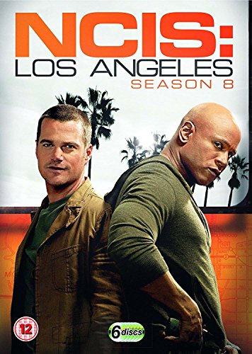 NCIS: Los Angeles Season 8 DVD cover with two male agents and palm trees.