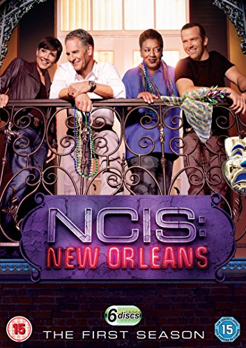 NCIS: New Orleans Season 1 DVD cover with cast on a balcony.