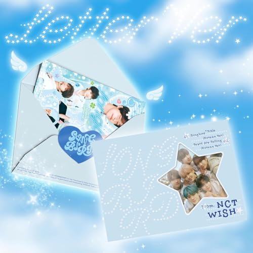 NCT Wish “Songbird” CD Letter Version with envelope and star-shaped photo.