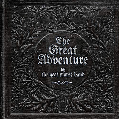Dark embossed album cover with ornate floral design and title text.