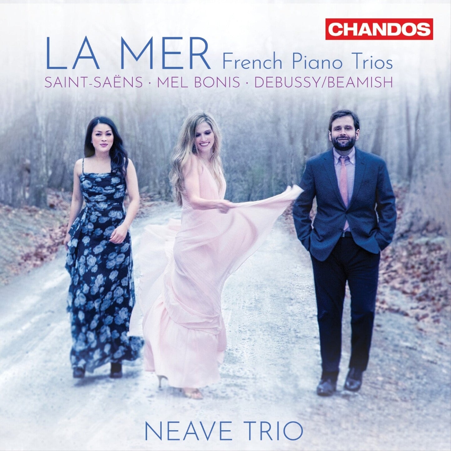 CD cover featuring three musicians in formal attire outdoors.