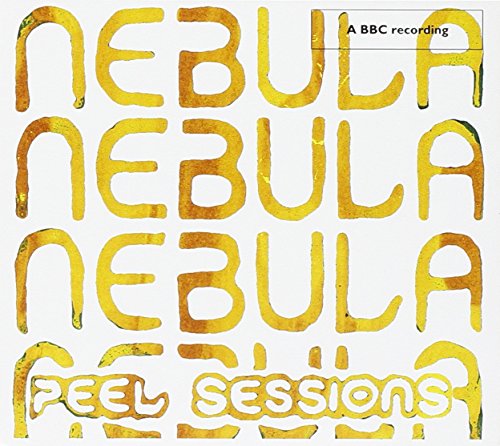 CD cover for Nebula’s “Peel Sessions” with repeated yellow text.