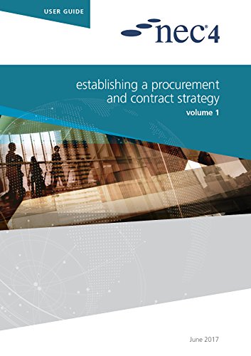 Book cover: "NEC4: Establishing a Procurement and Contract Strategy", Volume 1.