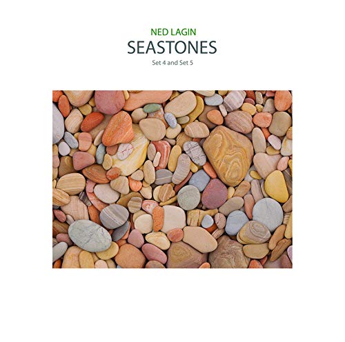 Vinyl record cover for Ned Lagin’s “Seastones” featuring colorful beach stones.