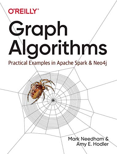 Book cover: "Graph Algorithms" with a spiderweb and spider illustration.