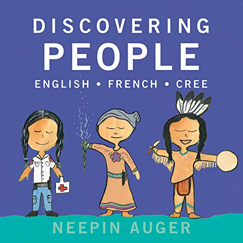 Book cover: "Discovering People" with illustrations of three children.