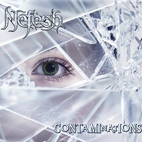 CD cover: an eye peering through fractured, icy glass.