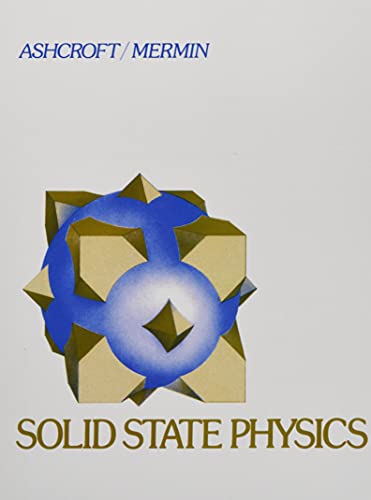 Book cover for "Solid State Physics" with a geometric crystal design.