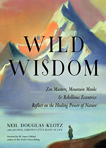 Book cover with painted mountains and the title “Wild Wisdom.”