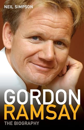 Close-up portrait of Gordon Ramsay, book cover with bold yellow text.