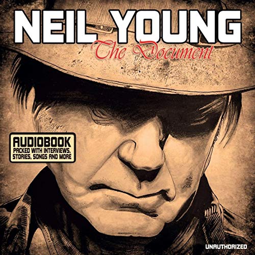 Neil Young album cover, “The Document,” featuring a shadowed portrait.