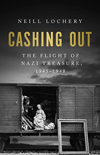 Book cover showing a statue inside a train car against a dark, cloudy sky.