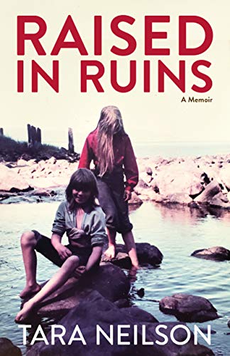 Book cover: two young people by water and crumbling structures.