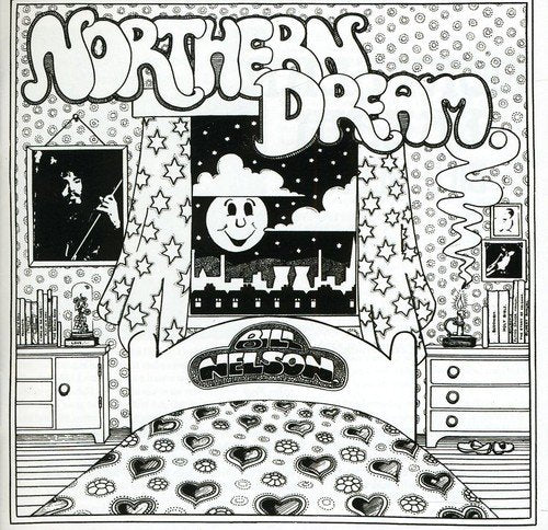 "Black and white album cover art featuring a bedroom scene with 'Northern Dream' text."