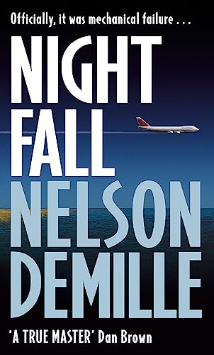 Book cover: "Night Fall" by Nelson DeMille, featuring an airplane over water.