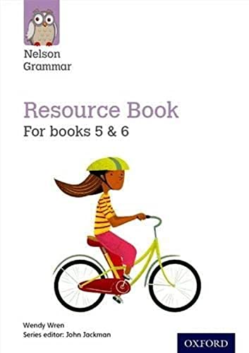 Nelson Grammar Resource Book cover with a girl riding a bicycle.