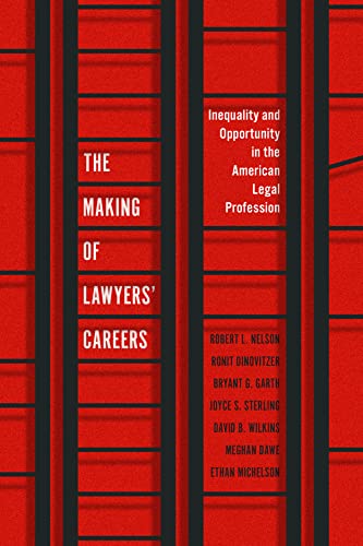 Red book cover with white text: "The Making of Lawyers' Careers.