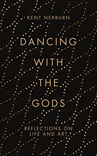 Book cover with gold text on black background, titled “Dancing with the Gods.”
