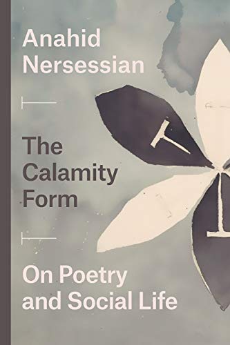 Book cover with abstract floral design and title “The Calamity Form.”