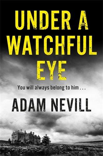 Book cover: dark, stormy landscape with a distant, imposing manor house.