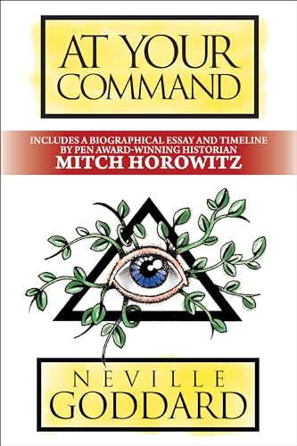 Book cover: “At Your Command” with an eye within a triangle design.