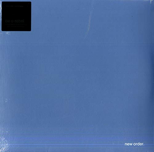 Dove grey vinyl record cover for New Order’s “Be A Rebel” album.