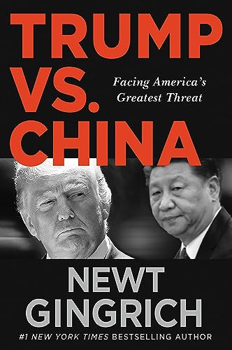 Book cover with portraits of Trump and Xi Jinping, titled “TRUMP VS. CHINA”.