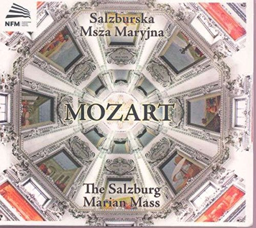 "Album cover featuring a kaleidoscope image of a church ceiling with 'Mozart' text."