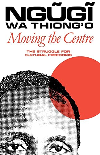 Book cover with a portrait and red circle, titled "Moving the Centre.