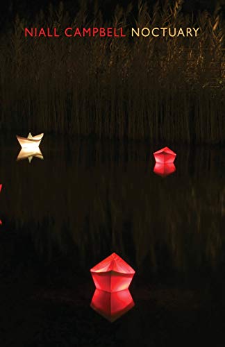 Book cover: dark water with glowing red and yellow geometric shapes.