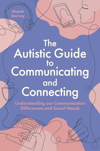 Book cover with line art depicting communication tools and a person’s profile.
