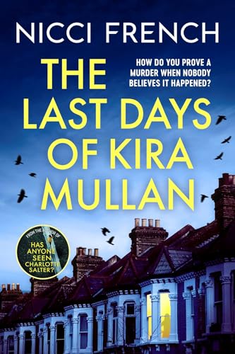 Book cover with yellow text against a dark blue sky and a row of houses.