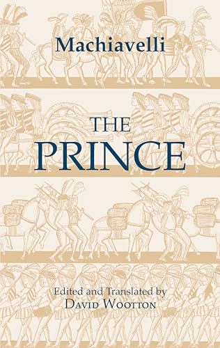 Book cover of "The Prince" by Machiavelli with classical frieze imagery.